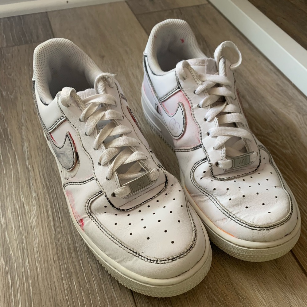 white nike airforce 1s af1s